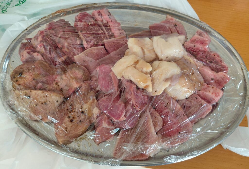 伊万里牛を中心とした焼肉用の肉盛り合わせ